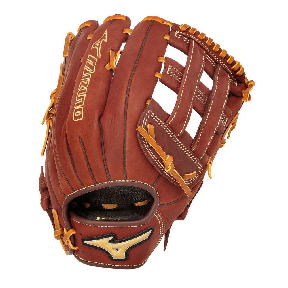 Panske Rukavice Mizuno MVP Series Slowpitch 13" Softball Tmavo Červené Vypredaj NVUX97801